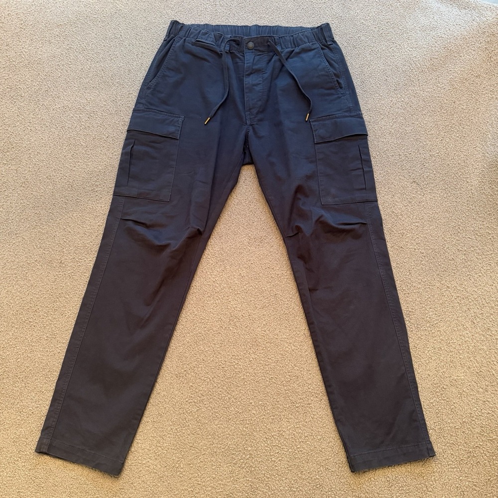 Polo Ralph Lauren Cargo Pants Blue Twill Slim Fit Stretch Mens 34x32 (32.5x29.5)